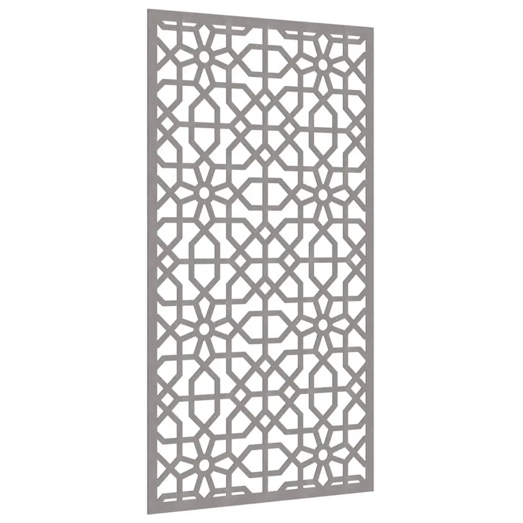 Garden Wall Decoration 105x55 cm Corten Steel Moorish Hollow Design Outdoor