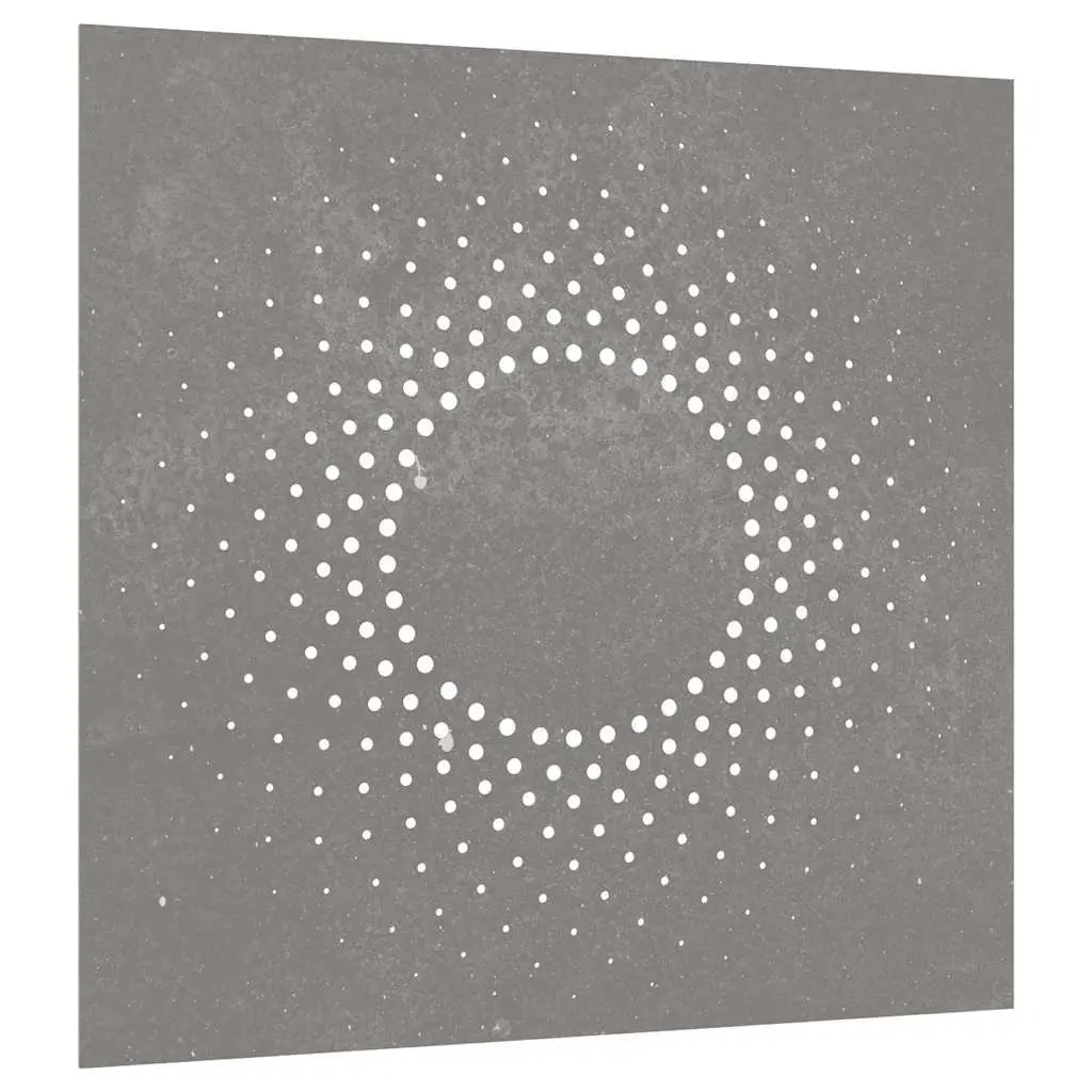 Garden Wall Art Decoration 55x55 cm Corten Steel Sun Design Outdoor Metal