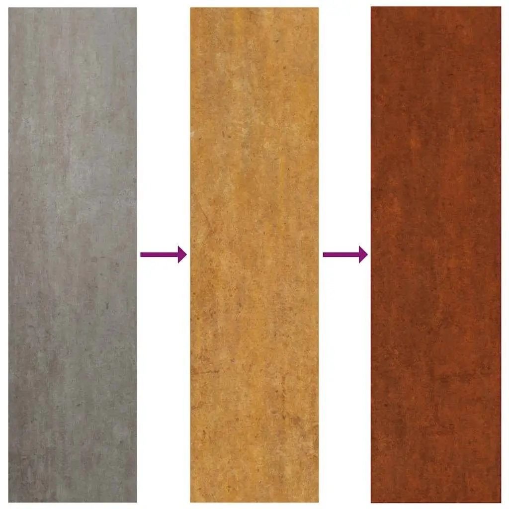 Garden Wall Art Decoration 105x55 cm Corten Steel Leaf Design Outdoor Metal