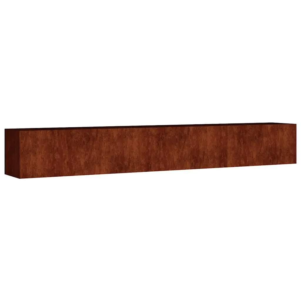 Raised Garden Bed Planter Box Brown 280x40x40cm Corten Steel Weathering Outdoor