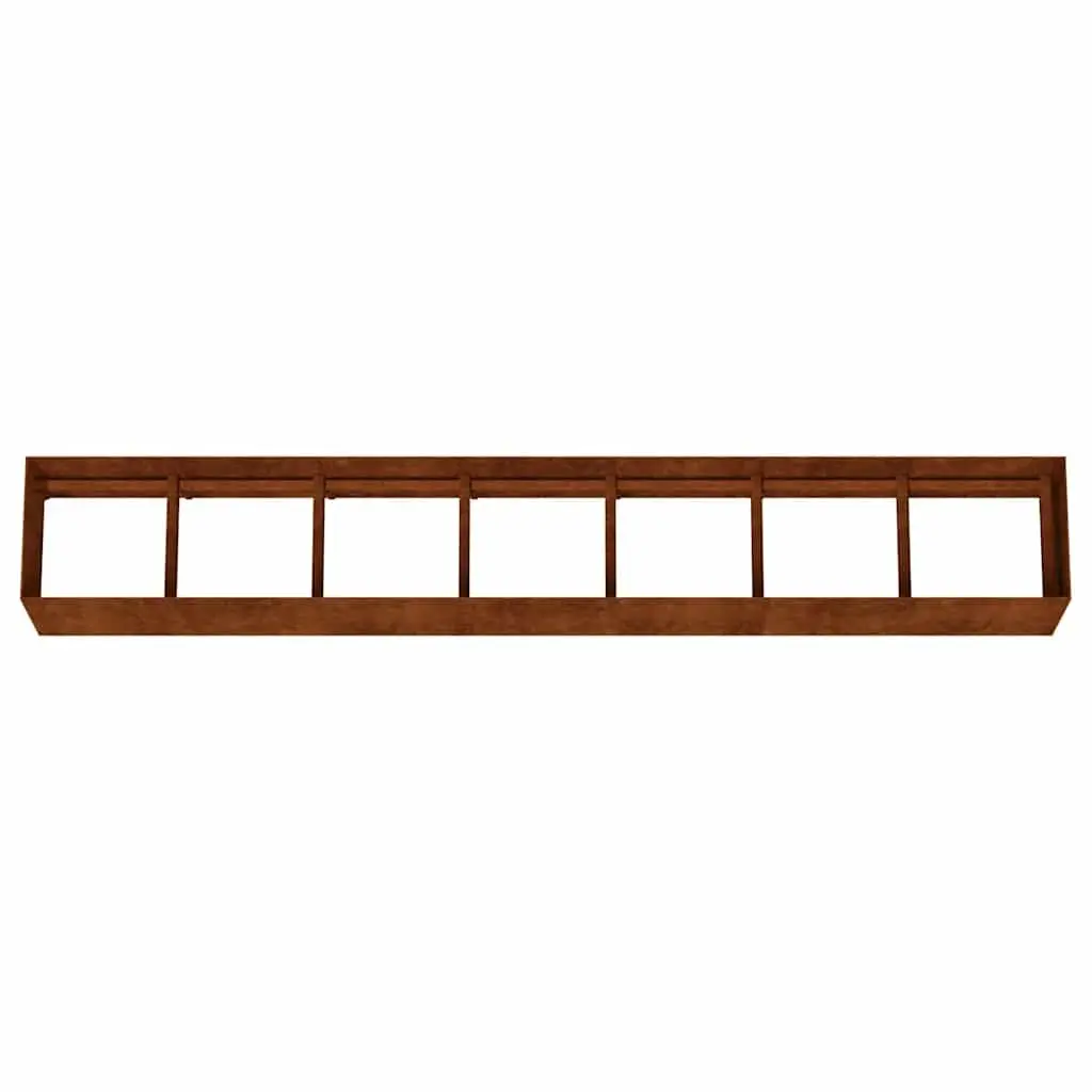 Raised Garden Bed Planter Box Brown 280x40x40cm Corten Steel Weathering Outdoor