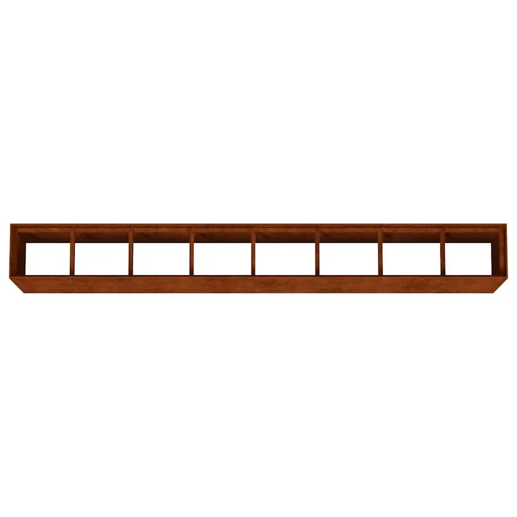 Garden Raised Bed Planter Box Brown 360x40x80 cm Corten Steel Outdoor Flower Vegetable