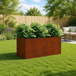 Corten Steel Planter Box - Perfect for Your Outdoor Plants