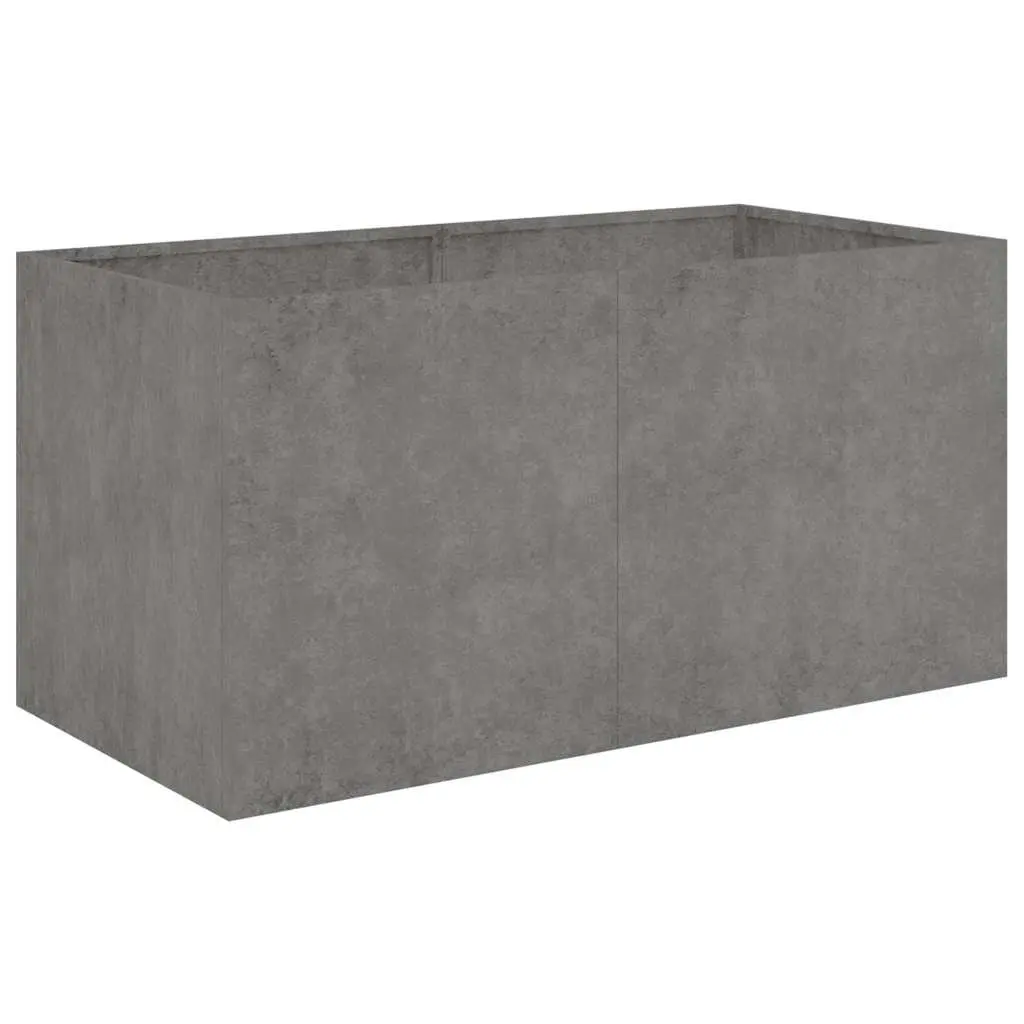 Corten Steel Planter 80x40x40 cm Raised Garden Bed Flower Box Outdoor Patio