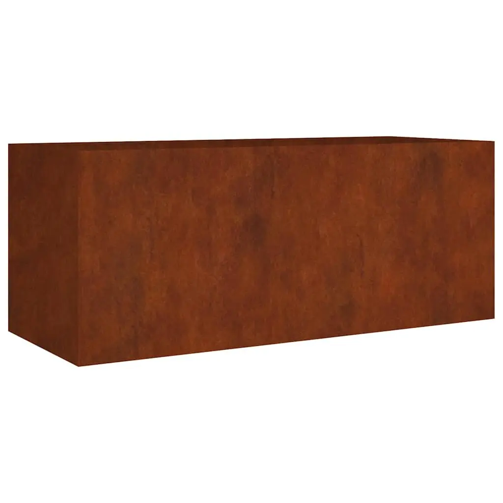 Garden Raised Bed Planter Box Brown 200x80x80 cm Corten Steel Weathering Outdoor