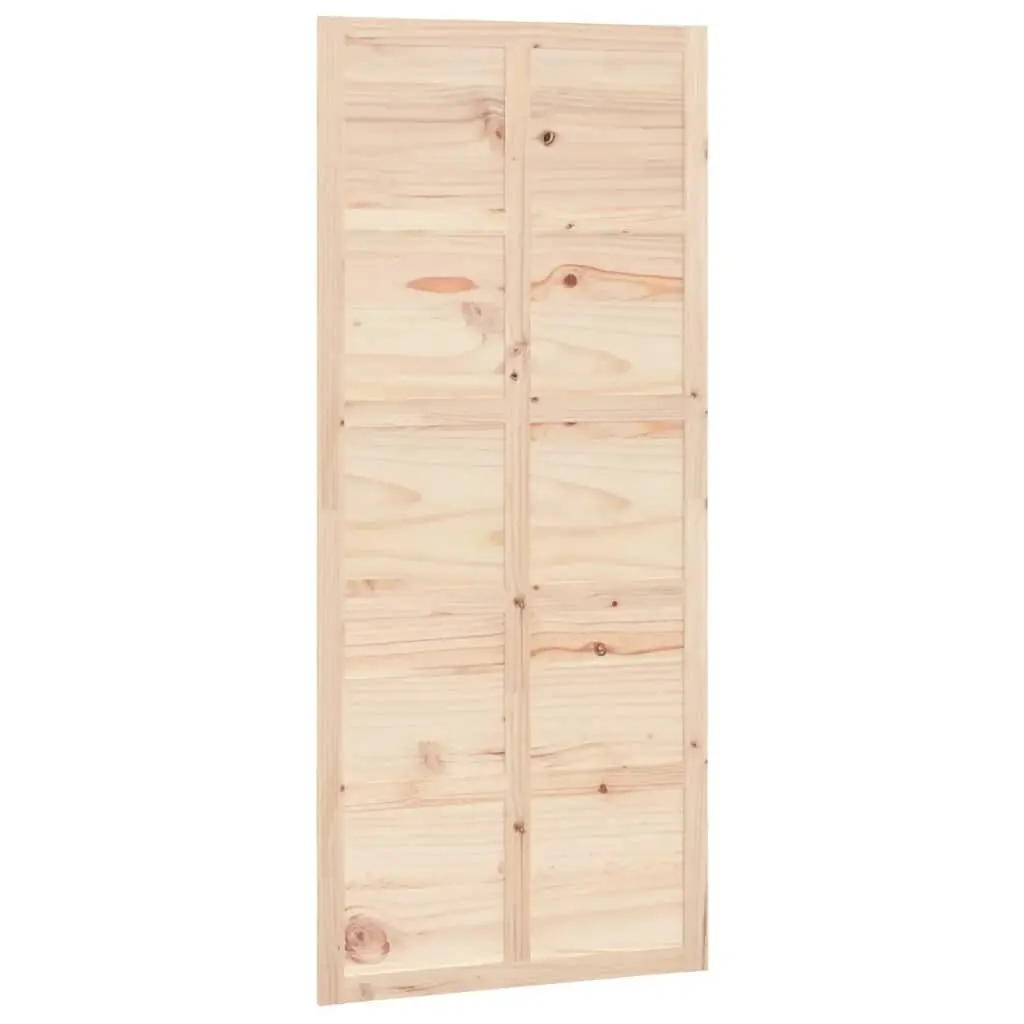 Barn Door Brown 90x1.8x214 cm Solid Pine Wood Interior Sliding Space Saving