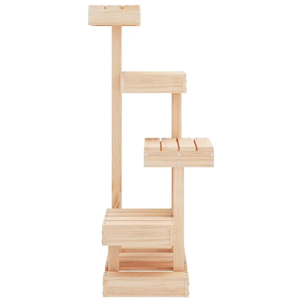 Cat Tree Brown 4 Platform Multi Level Wooden Pet Furniture Climbing Perch Scratching