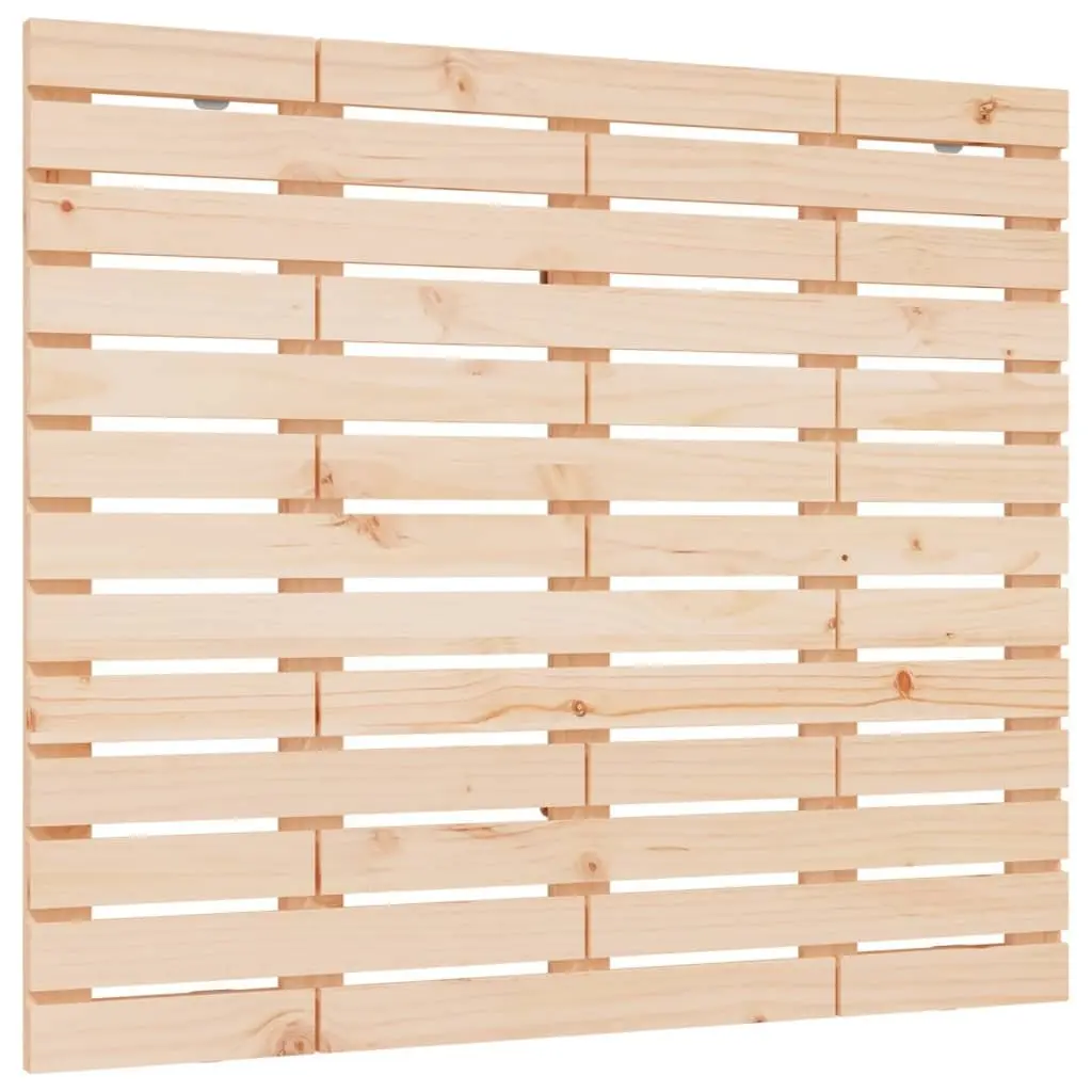 Wall Headboard 96cm Solid Pine Wood Bedroom Bed Header Brown