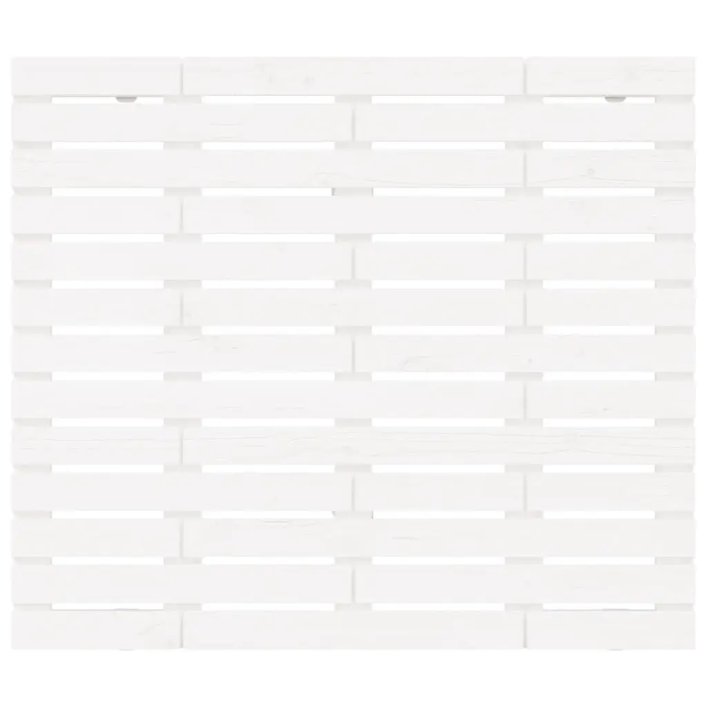 White Solid Pine Wood Headboard 96cm