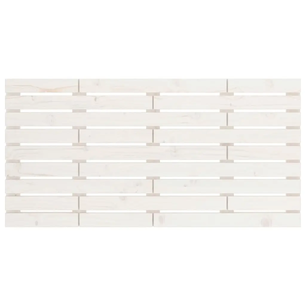 Wall Headboard White 156cm Solid Pine Wood Bedroom Furniture Mount