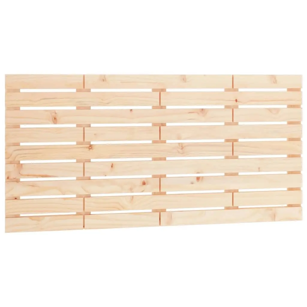 Wall Headboard Brown 141 cm Solid Wood Pine Backrest Mount