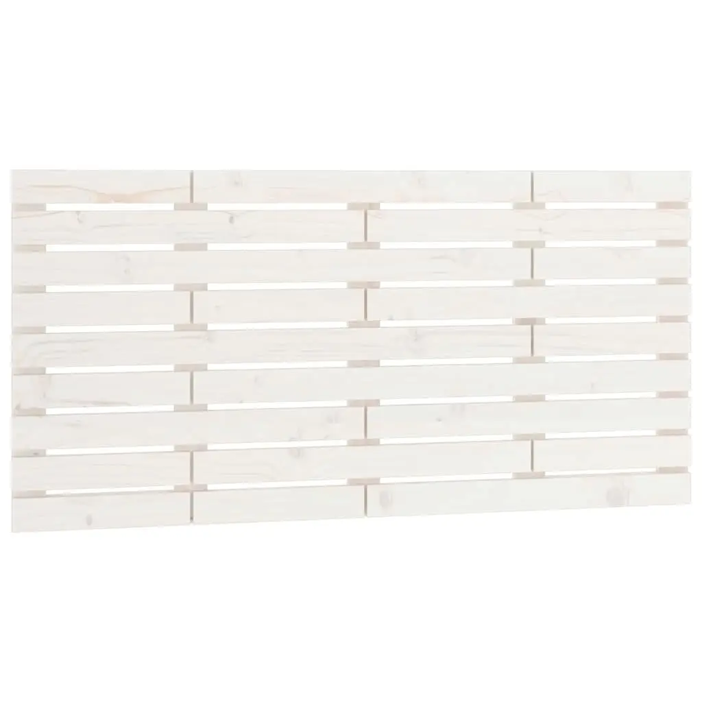 Wall Headboard 141cm White Solid Pine Wood Bedroom Bed Head Mount