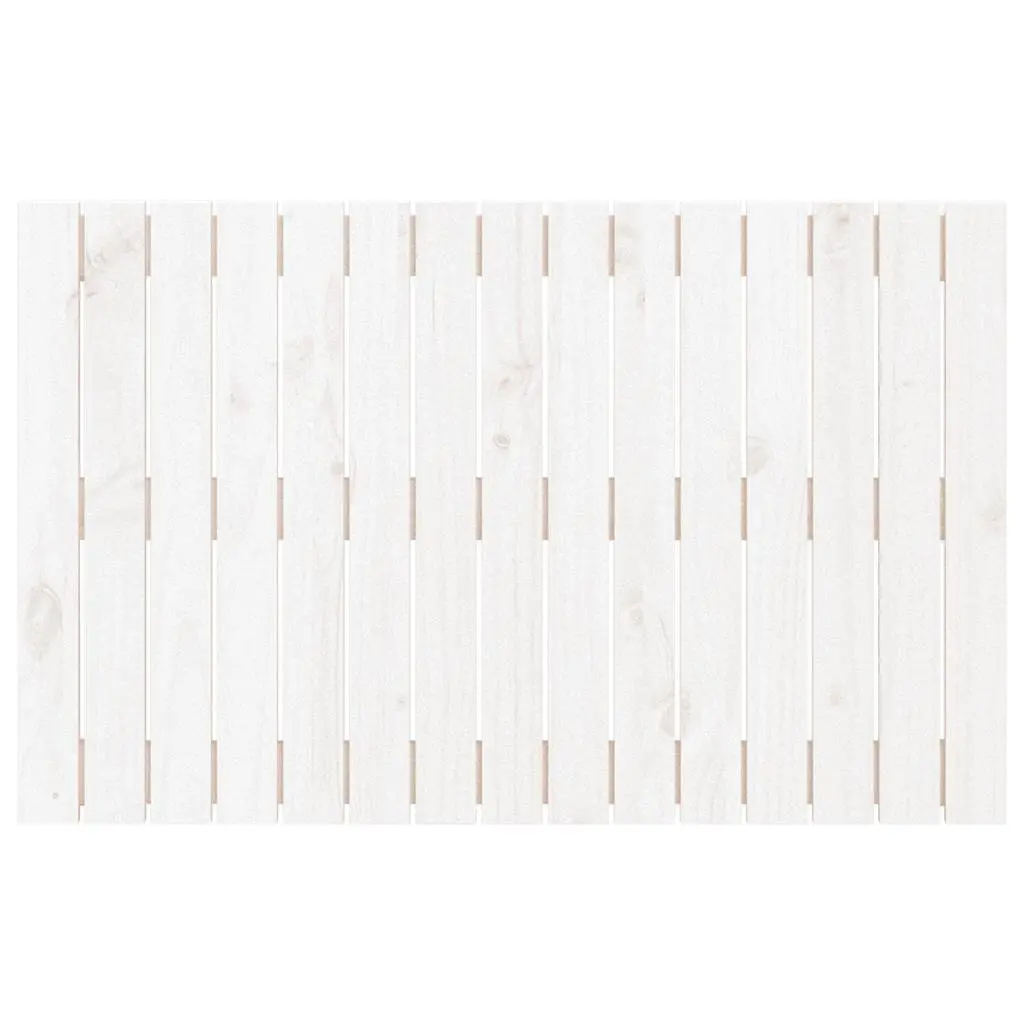 Wall Mounted Headboard White 95.5cm Solid Pine Wood Bedroom Furniture