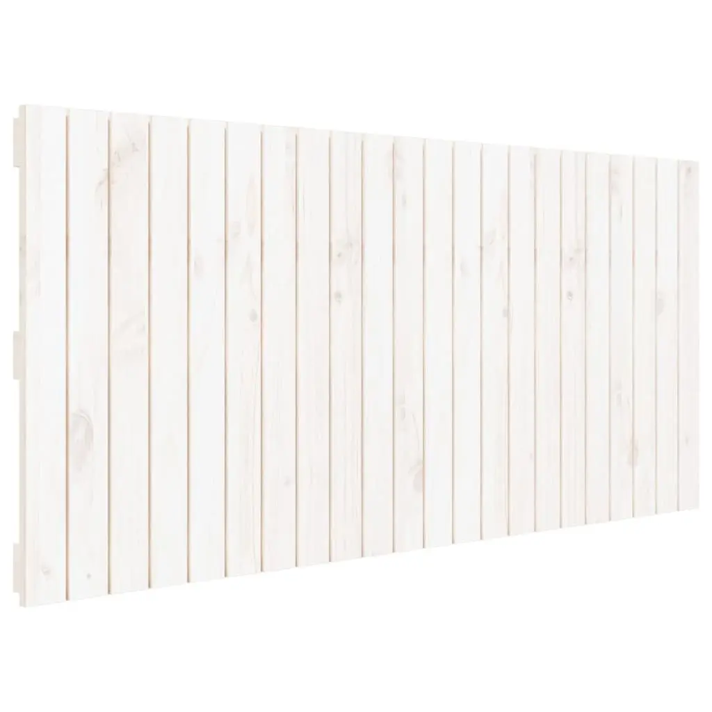 Wall Headboard White 140cm Solid Wood Pine Bedroom Bed Head Board Mount