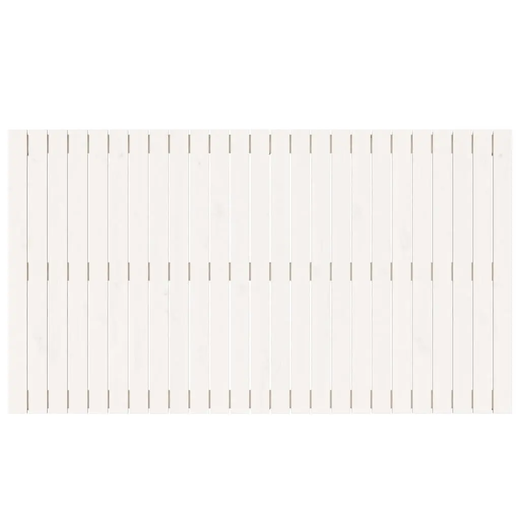 Wall Mounted Headboard Solid Pine Wood White 159.5cm for Bedroom