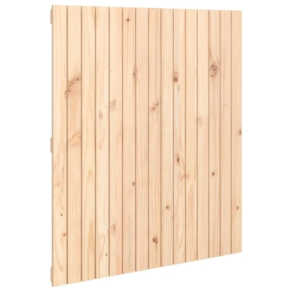 Wall Mounted Headboard Brown 95.5cm Solid Pine Wood Back Support