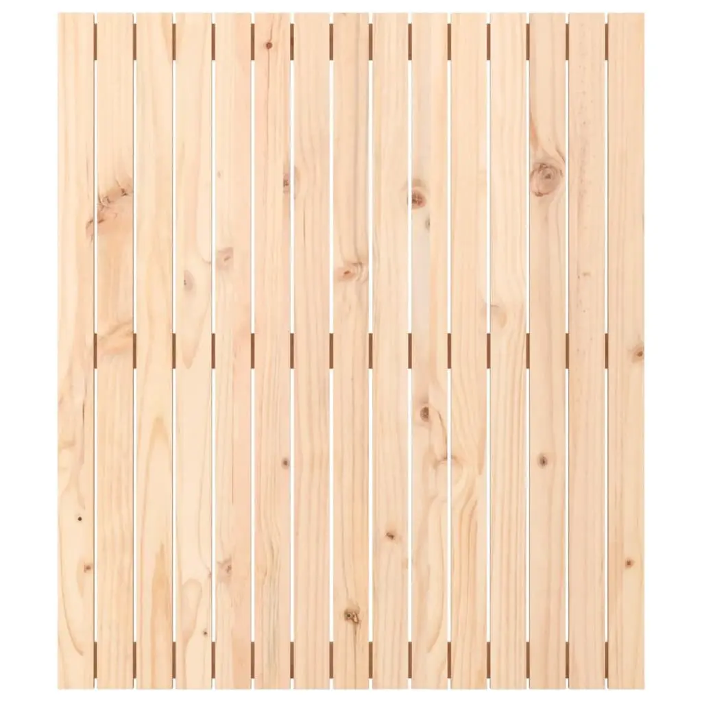 Wall Mounted Headboard Brown 95.5cm Solid Pine Wood Back Support