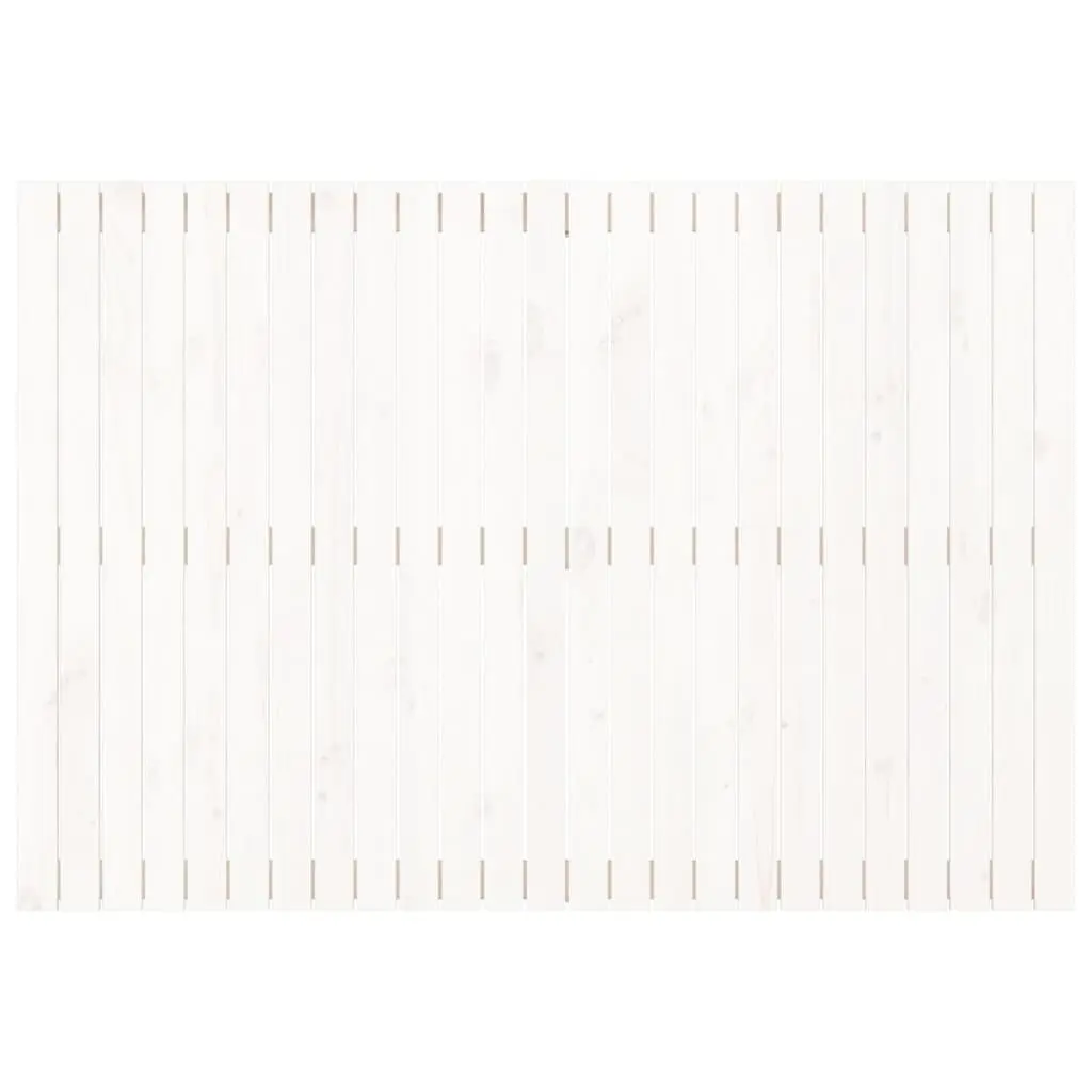 Wall Mounted Headboard 159.5cm White Solid Pine Wood Bedroom Bed Header