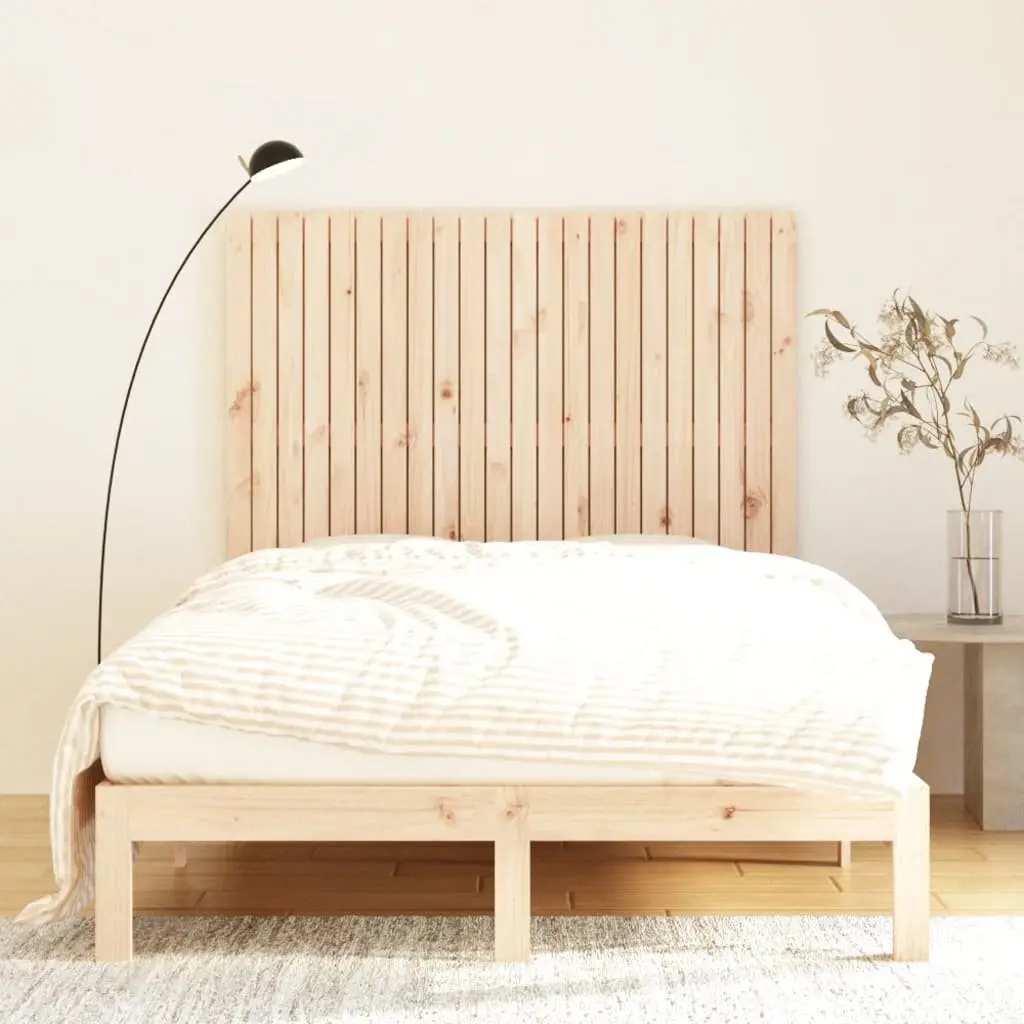 Wall Headboard Brown 140 cm Solid Pine Wood Wall-Mounted Back Support