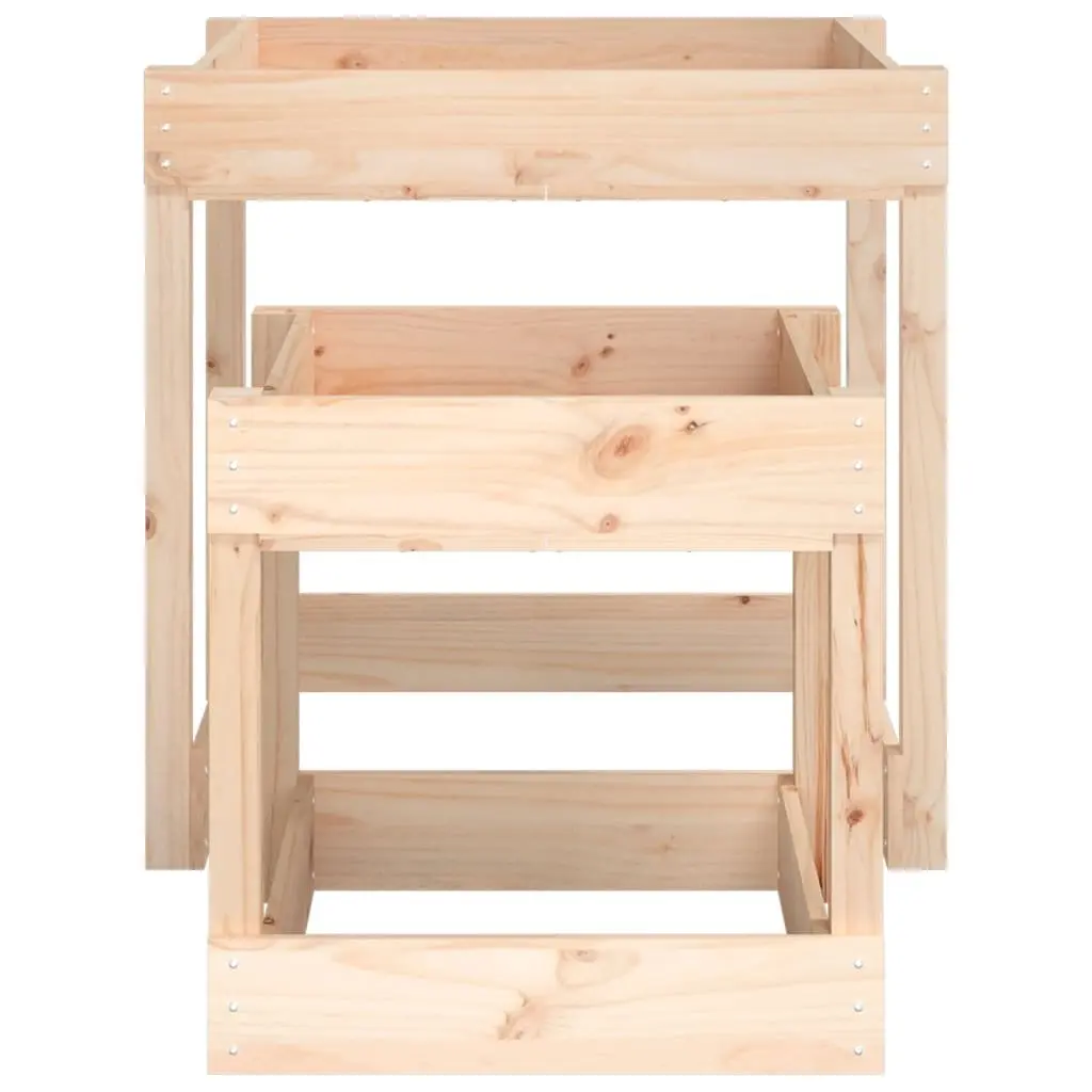 Wooden Sand Tables Natural Pine 2 Piece Solid Pine Wood Kids Outdoor Play Sensory Activity