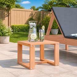 Garden Side Table 40x38x28.5 cm Solid Wood Outdoor Patio Balcony Furniture