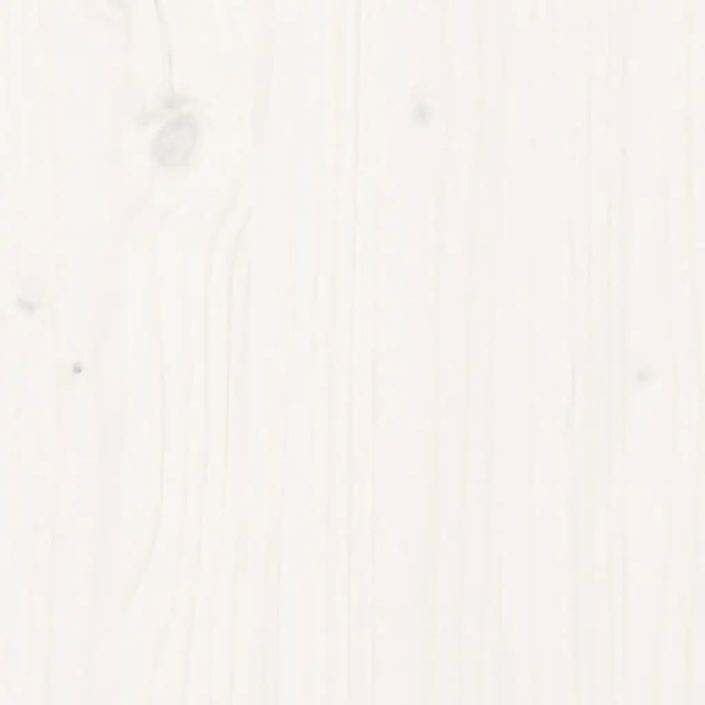 White Garden Stools in Solid Pine Wood