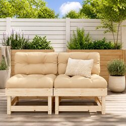 Compact and Cozy Outdoor Middle Sofa Section