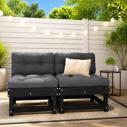 Compact and Reliable Middle Sofa for Outdoors