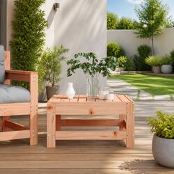 Compact and Durable Slatted Garden Footstool
