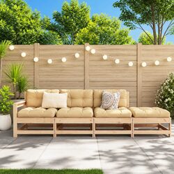 Compact and Functional 4 Piece Garden Lounge Set