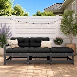 Compact 3 Piece Garden Lounge Set for Outdoor Relaxation