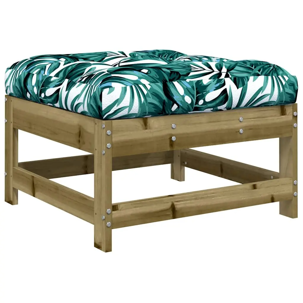 Garden Lounge Set 3 Piece Outdoor Sectional Sofa with Cushions Wood Patio