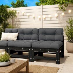 Black Modular Outdoor Sofa Unit