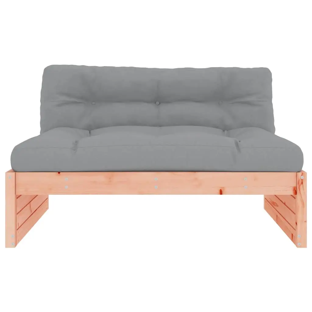 Middle Sofa Brown 120x80 cm Solid Wood Outdoor Sectional Seating