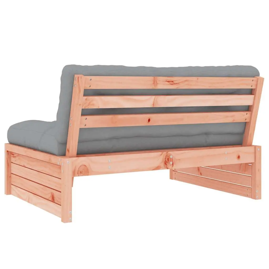 Middle Sofa Brown 120x80 cm Solid Wood Outdoor Sectional Seating