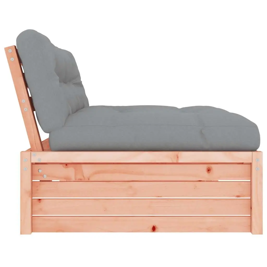 Middle Sofa Brown 120x80 cm Solid Wood Outdoor Sectional Seating