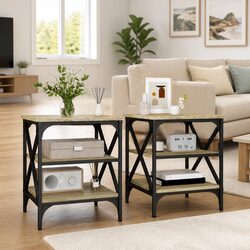 Compact Sonoma Oak Brown End Tables for Your Needs
