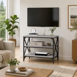 Compact Grey Sonoma TV Cabinet 60x40x50cm - Simple Design