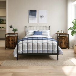 Compact and Reliable Bedside Cabinets, Set of 2