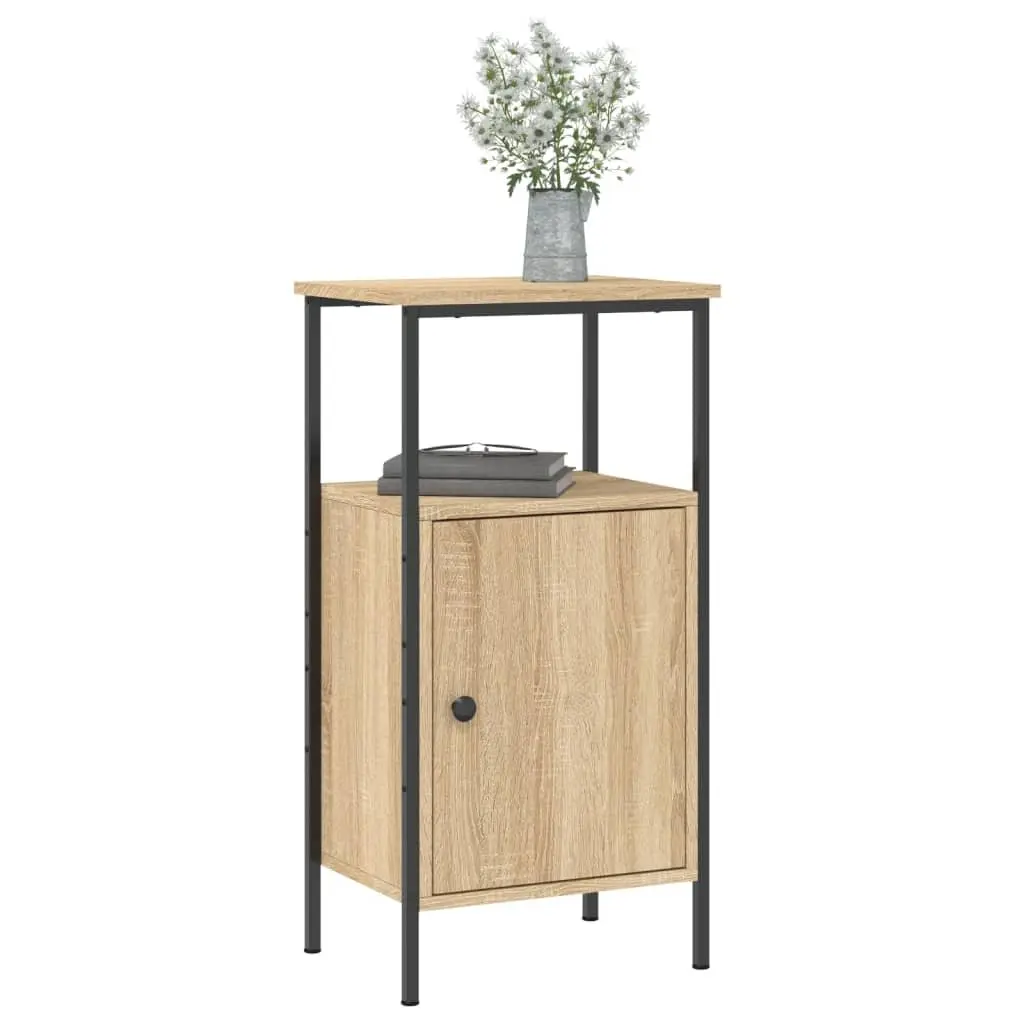 Bedside Cabinets Brown 41x31x80 cm Engineered Wood Industrial Nightstand 2 Piece