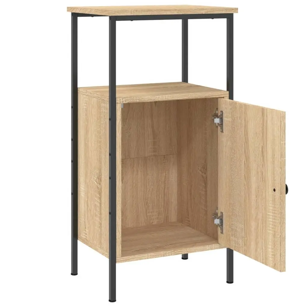 Bedside Cabinets Brown 41x31x80 cm Engineered Wood Industrial Nightstand 2 Piece
