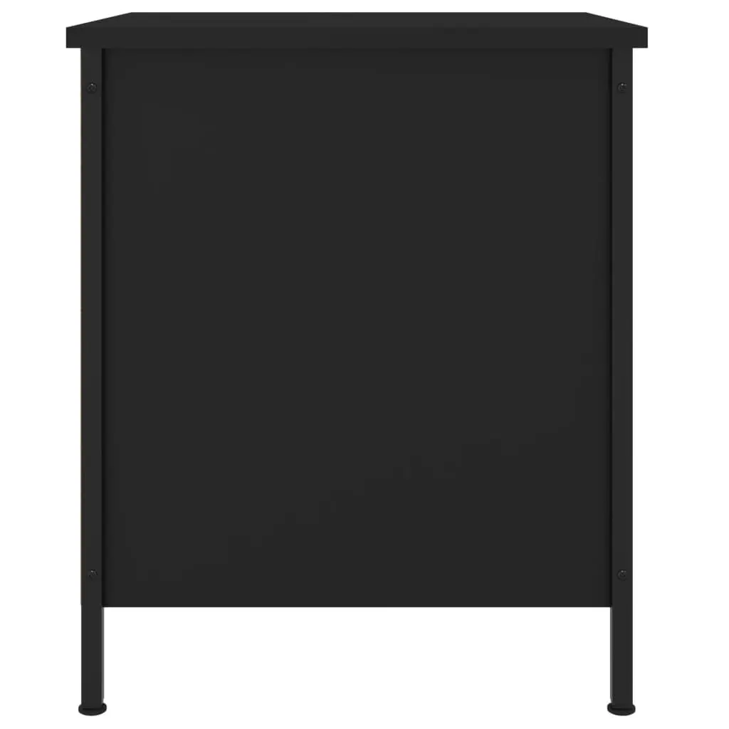 Bedside Cabinets Black 40x42x50 cm Storage Nightstand