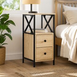 Compact Brown Bedside Cabinet Designed for You
