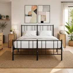 Concise Brown Bedside Cabinets - 2 pcs
