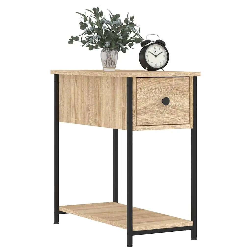 Bedside Cabinets Brown Engineered Wood 2 Piece Storage Side Tables