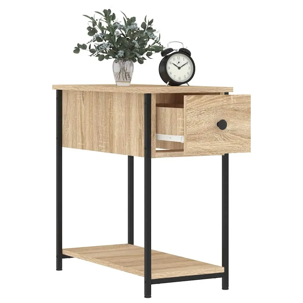 Bedside Cabinets Brown Engineered Wood 2 Piece Storage Side Tables