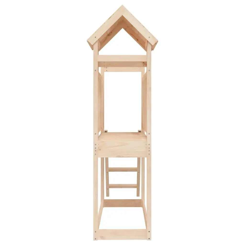 Wooden Outdoor Playset Brown 53x110x214 cm Solid Pine Wood Sturdy Frame