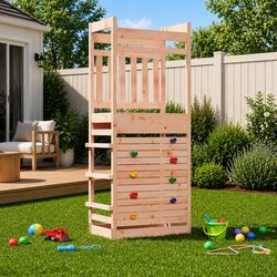 Compact and Reliable Wooden Play Tower