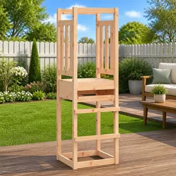Wooden Play Tower 53x46.5x169cm: A Reliable Outdoor Option