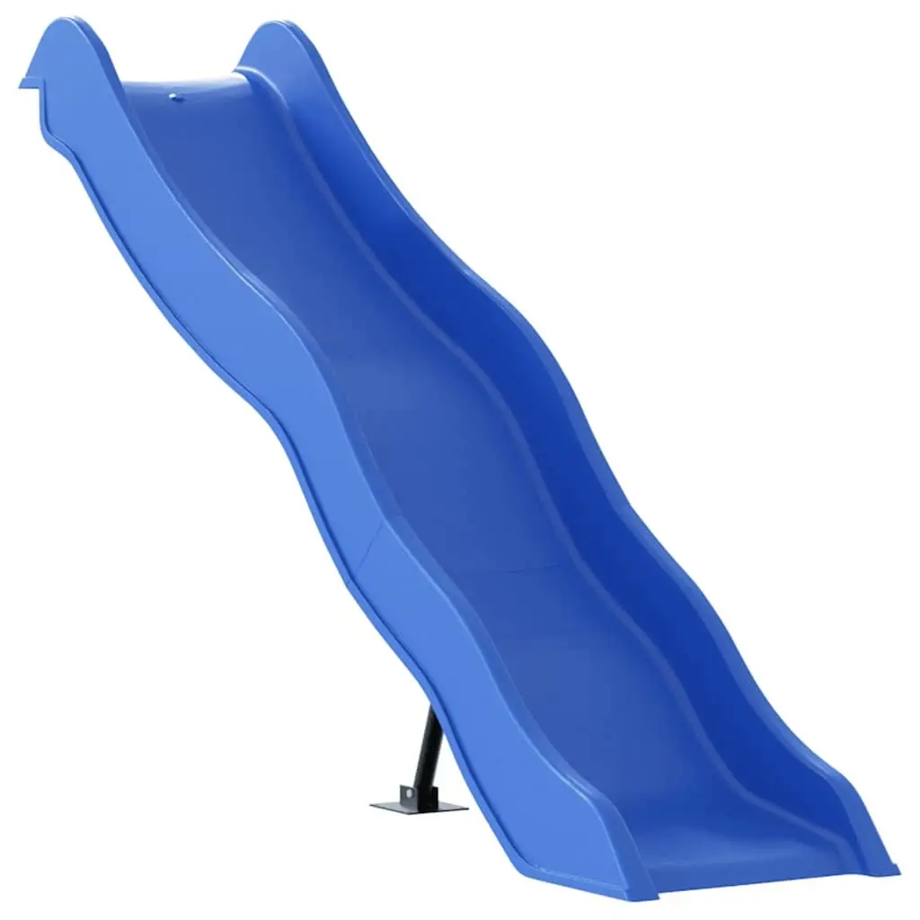Kids Slide Blue 174x38 cm Outdoor Toy for Play Tower
